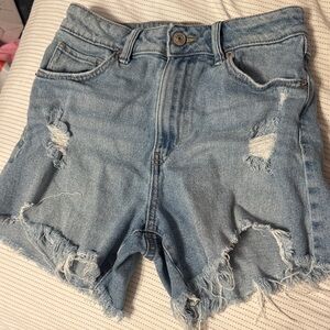 Distressed Denim Women Shorts